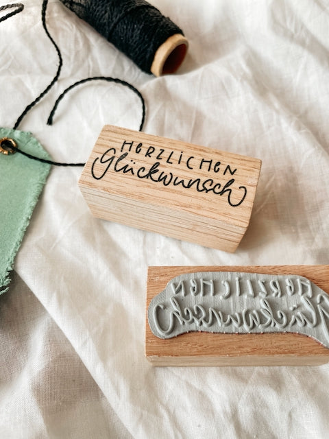 Stempel "herzlichen Glückwunsch"