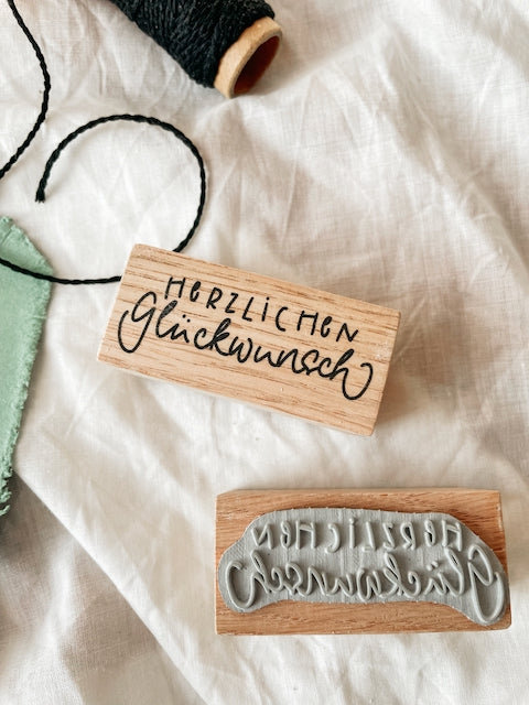 Stempel "herzlichen Glückwunsch"