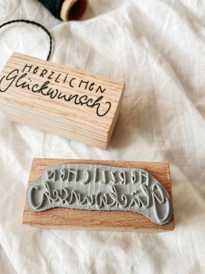 Stempel "herzlichen Glückwunsch"