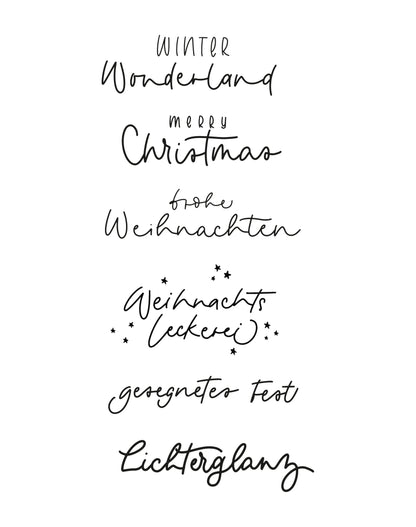 xmas DIY-Letteringvorlagen