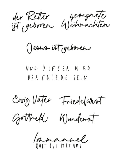 xmas DIY-Letteringvorlagen