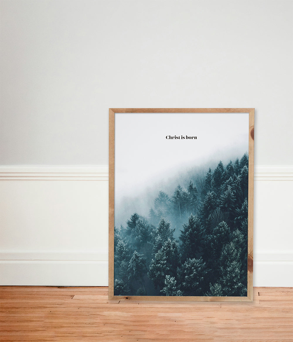 Poster Weihnachten "Christ is born"