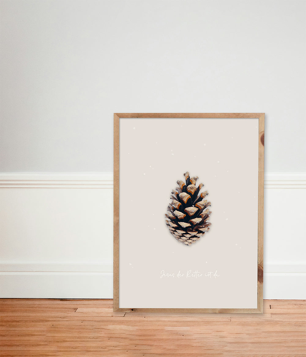 Poster Weihnachten "Jesus der Retter ist da"