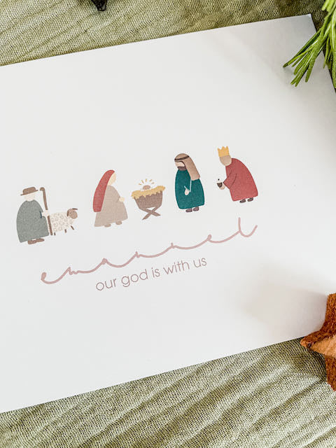 Weihnachtskarte mit Bibelvers, christliche Weihnachtskarten, christlicher onlineshop, Friedefürst, Jesus der Retter ist da, lettersandbeauties, gesegnete Weihnachten, Micha 5,3-4, Jesus wird unser Friede sein