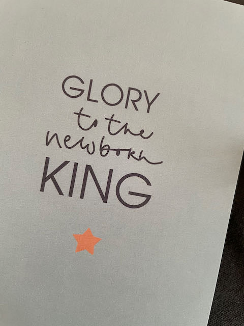 Weihnachtskarte mit Bibelvers, christliche Weihnachtskarten, christlicher onlineshop, Friedefürst, Jesus der Retter ist da, lettersandbeauties, gesegnete Weihnachten, Oh come let us adore him, rejoice in the Lord, glory to the newborn king