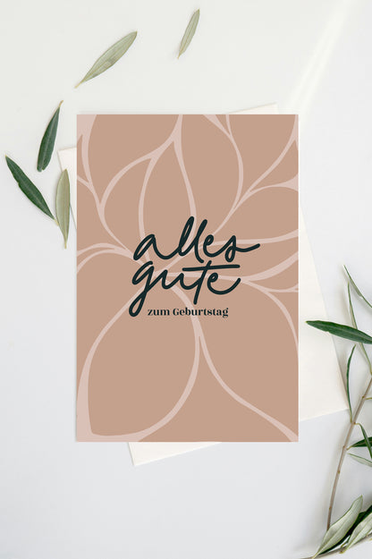 Karte - alles Gute zum Geburtstag