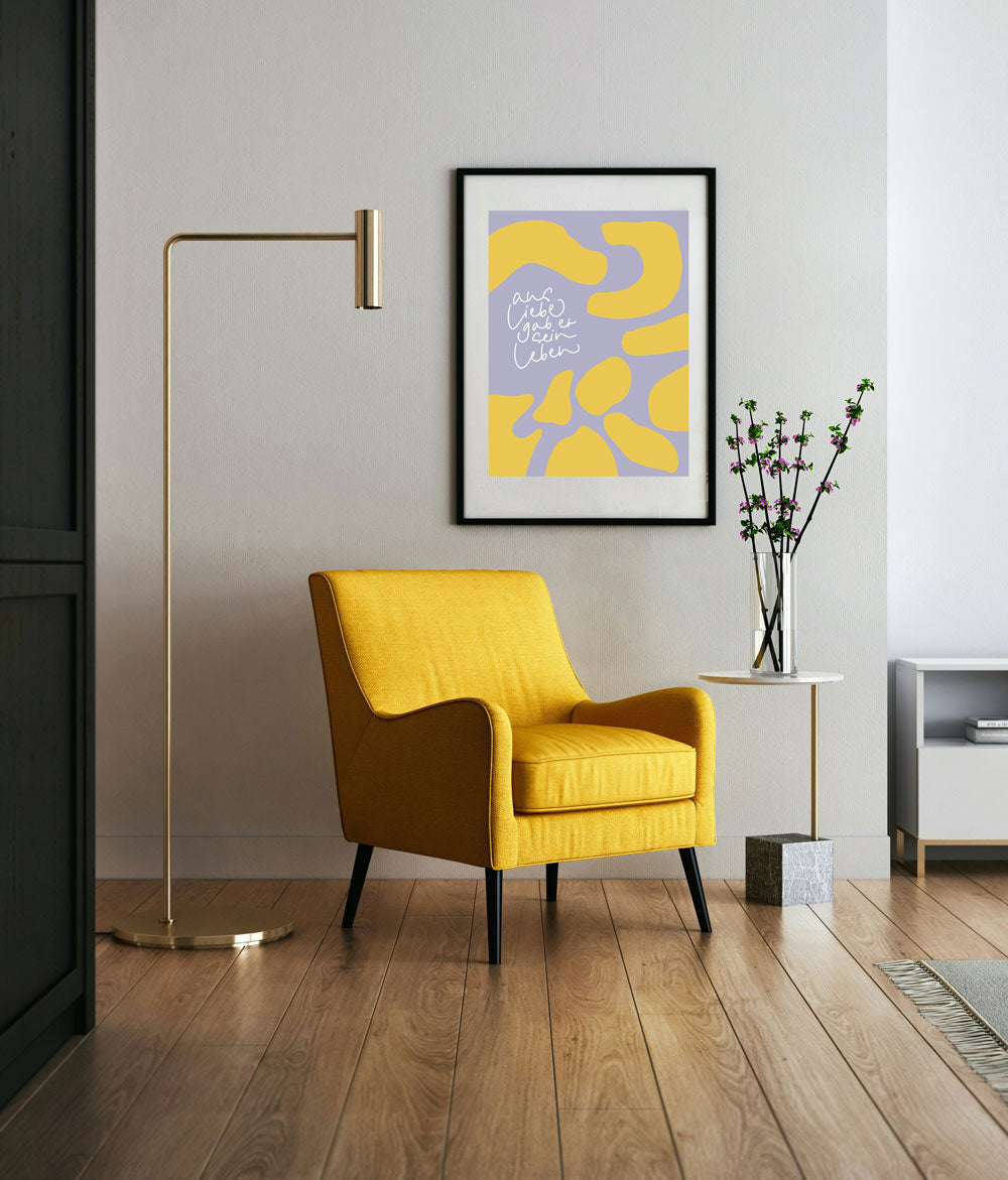 aus Liebe gab er sein Leben, christlicher Posterprint, christliche Geschenke, Wandgestaltung für Christen