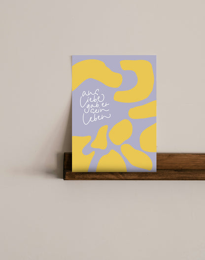 aus Liebe gab er sein Leben, christlicher Posterprint, christliche Geschenke, Wandgestaltung für Christen