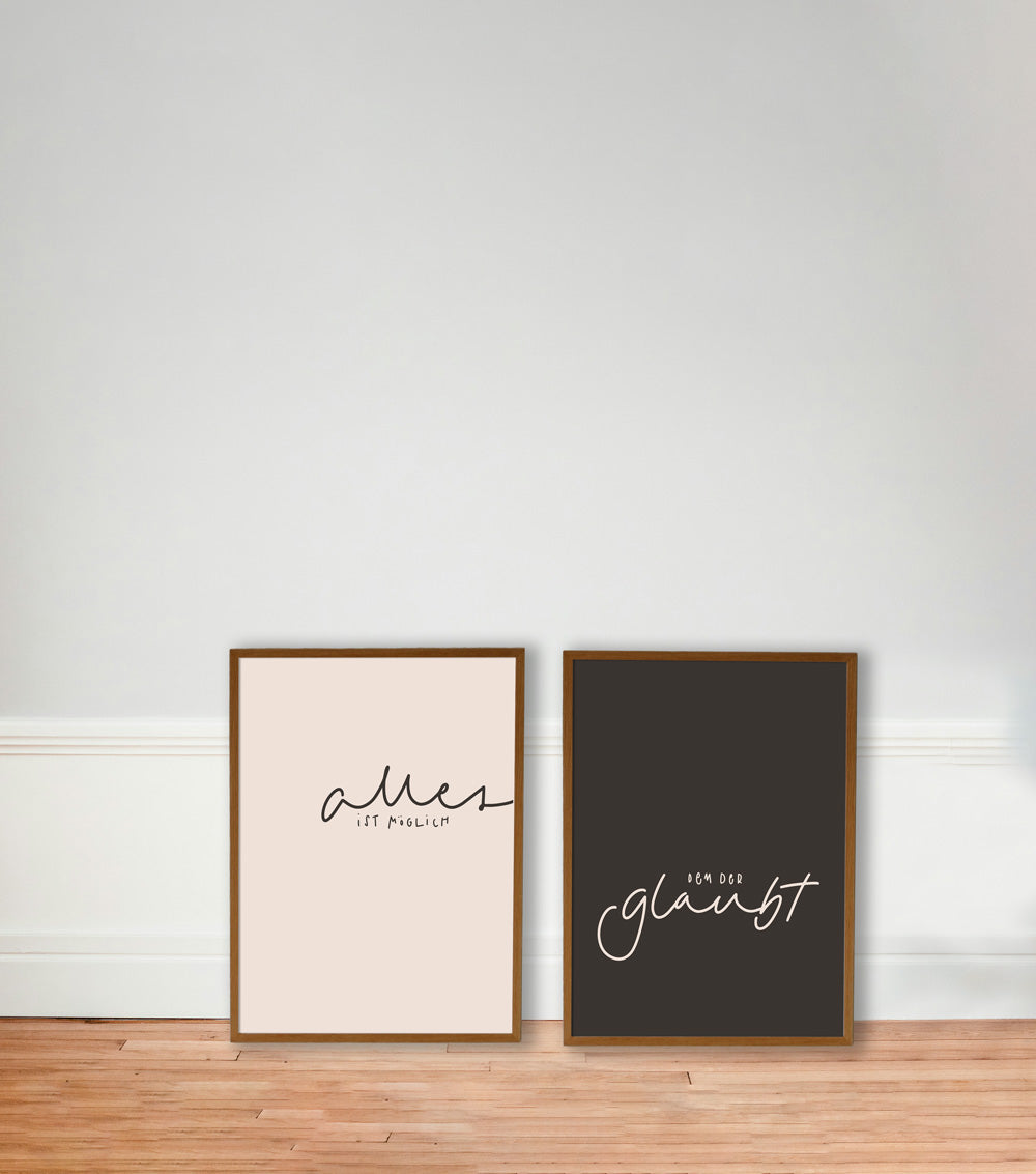 Poster-Duo "alles ist möglich"