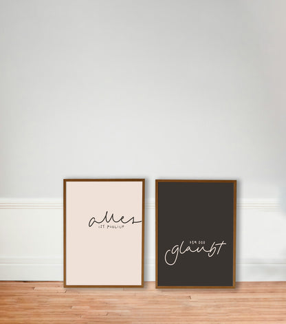 Poster-Duo "alles ist möglich"