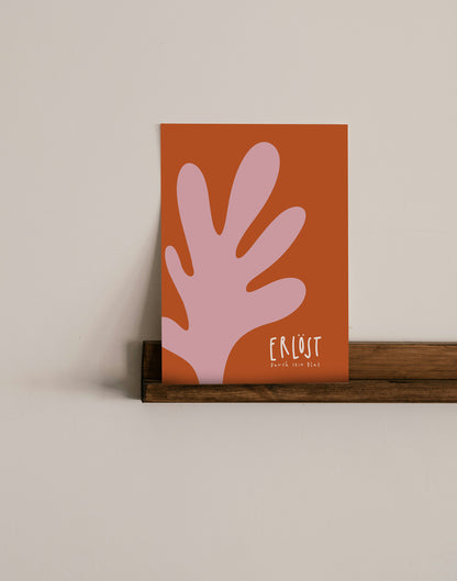 erlöst durch sein Blut, christlicher Posterprint, christliche Geschenke, Wandgestaltung für Christen, die Freude am Herrn ist meine Stärke, Gott lässt dich nie im Stich, Ostern