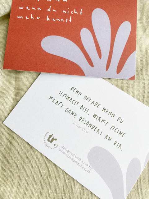 Ermutigung für die Gemeinde, Segnungskarten für den Hauskreis, Affirmationskarten, Bibelverse die Mut machen, lettersandbeauties