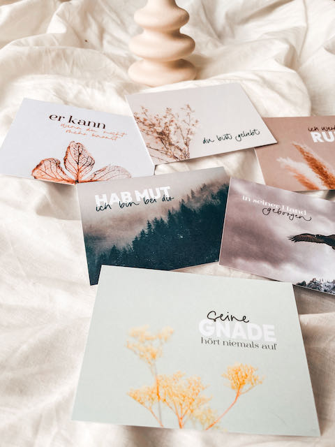 Karten zur Ermutigung, Affirmation, Segnungskarten, Hauskreis