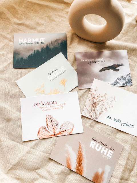 Karten zur Ermutigung, Affirmation, Segnungskarten, Hauskreis