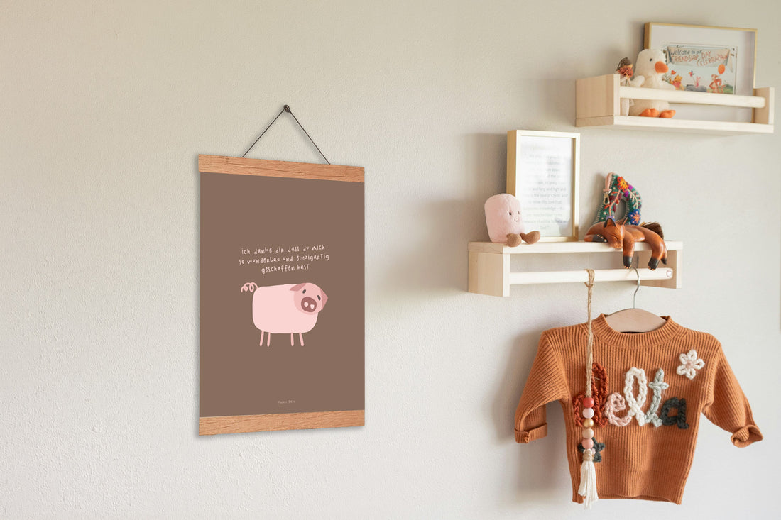 Kinder-Tierposter Psalm 139