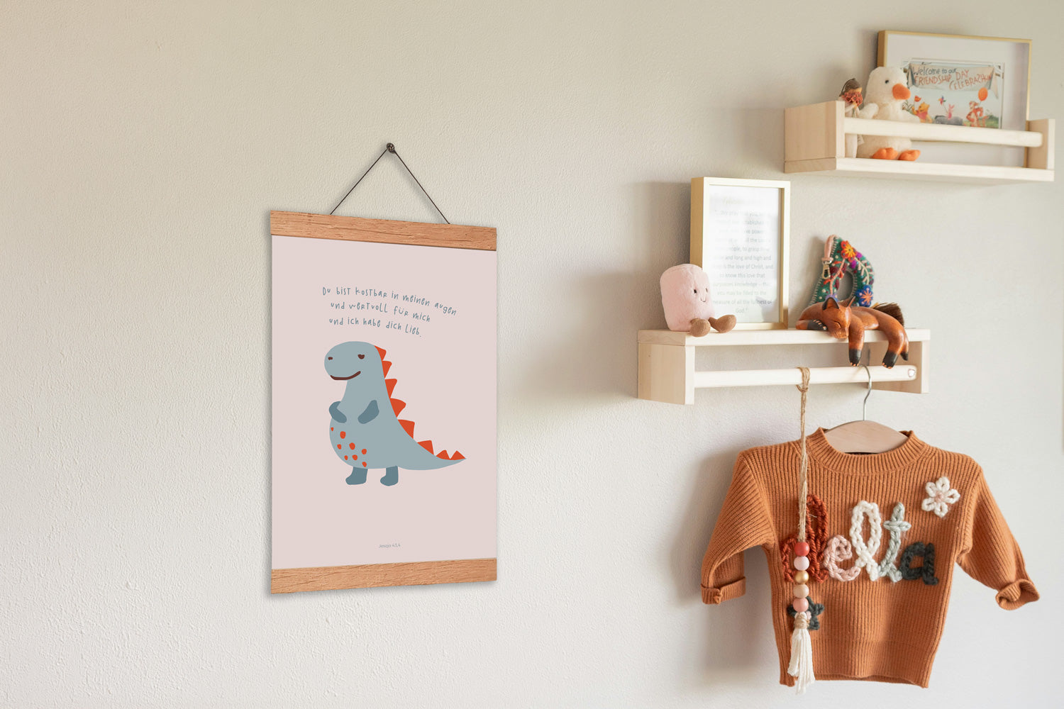 du bist kostbar in meinen Augen, Tierposter, Kinderposter, Bibelversposter für Kinder