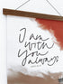 Poster für Christen, christlicher shop, christliche Geschenke, lettersandbeauties,  christliche Poster, Ermutigung, I am with you always
