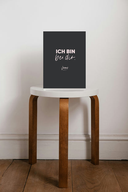 Poster "Ich bin bei dir - Jesus"