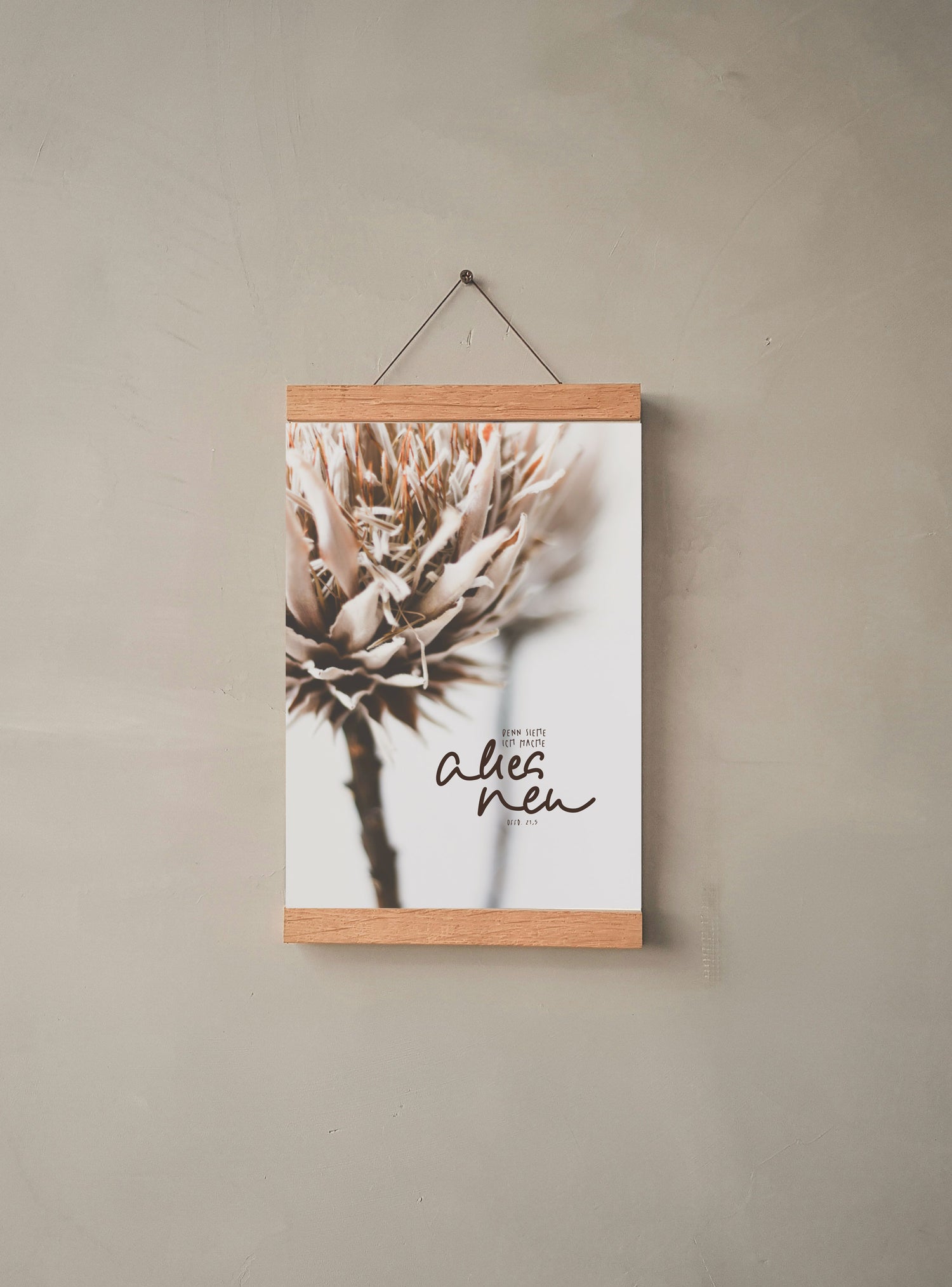 christliches Poster, Bibelversposter, christlicher onlineshop, lettersandbeauties, Jahreslosung 2026, siehe ich mache alles neu