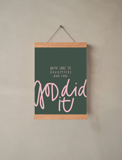 christlicher Kalender, Kalender mit Bibelversen, Wandkalender mit Metallklammer, immerwährender Kalender, Mutmachende Sprüche, Jesus ist mein Heiler, lettersandbeauties