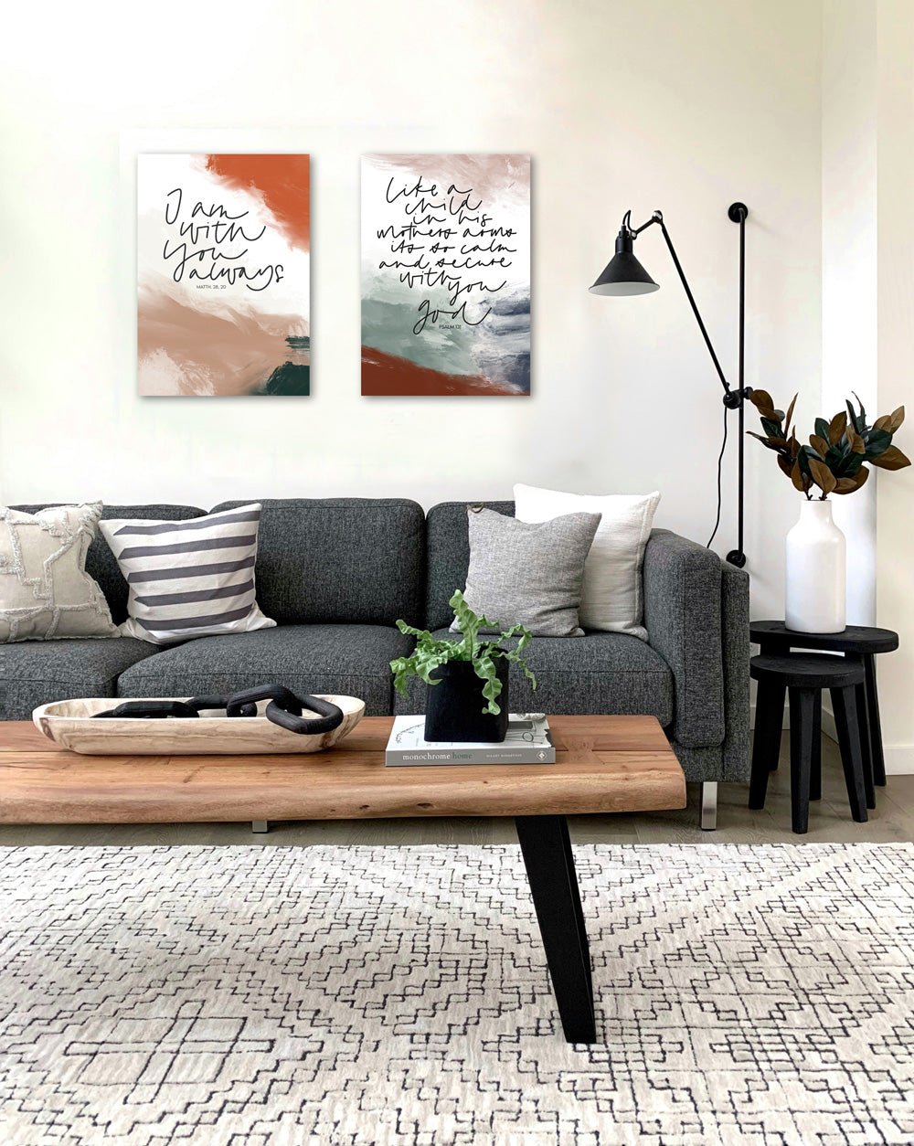 Poster für Christen, christlicher shop, christliche Geschenke, lettersandbeauties,  christliche Poster, Ermutigung, I am with you always