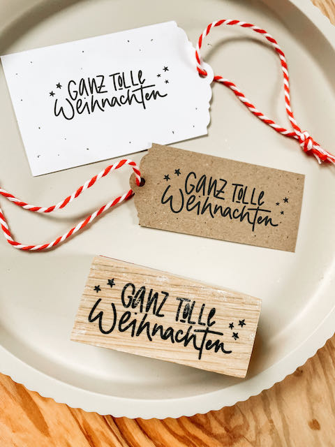 christlicher onlineshop, lettersandbeauties, Tabea Röger, Stempel, DIY, der Retter ist da, Jesus kam für dich, Weihnachtsgeschenke, Stempel für Weihnachtskarten, frohe Weihnachten, Geschenkeanhaenger selber machen