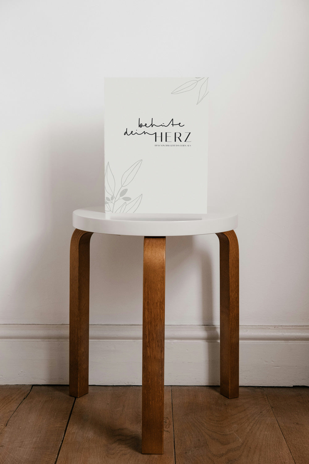 Poster "behüte dein Herz"