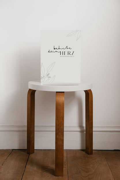 Poster "behüte dein Herz"