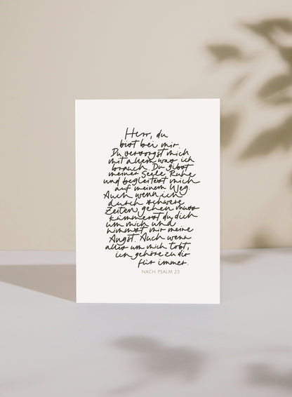 Poster "Psalm 23"