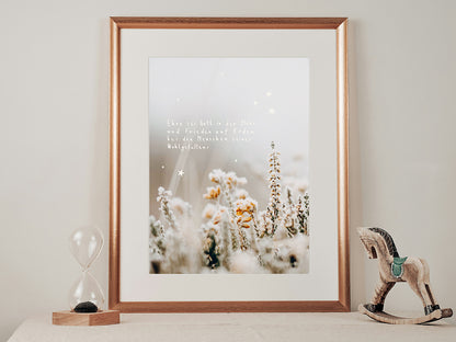 Poster Weihnachten "Ehre sei Gott"