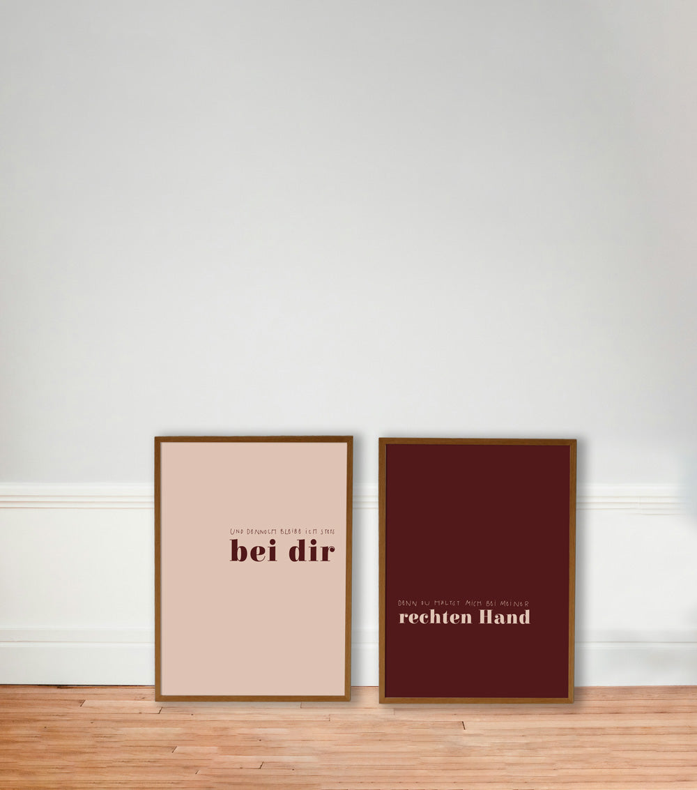 Poster-Duo "und dennoch"