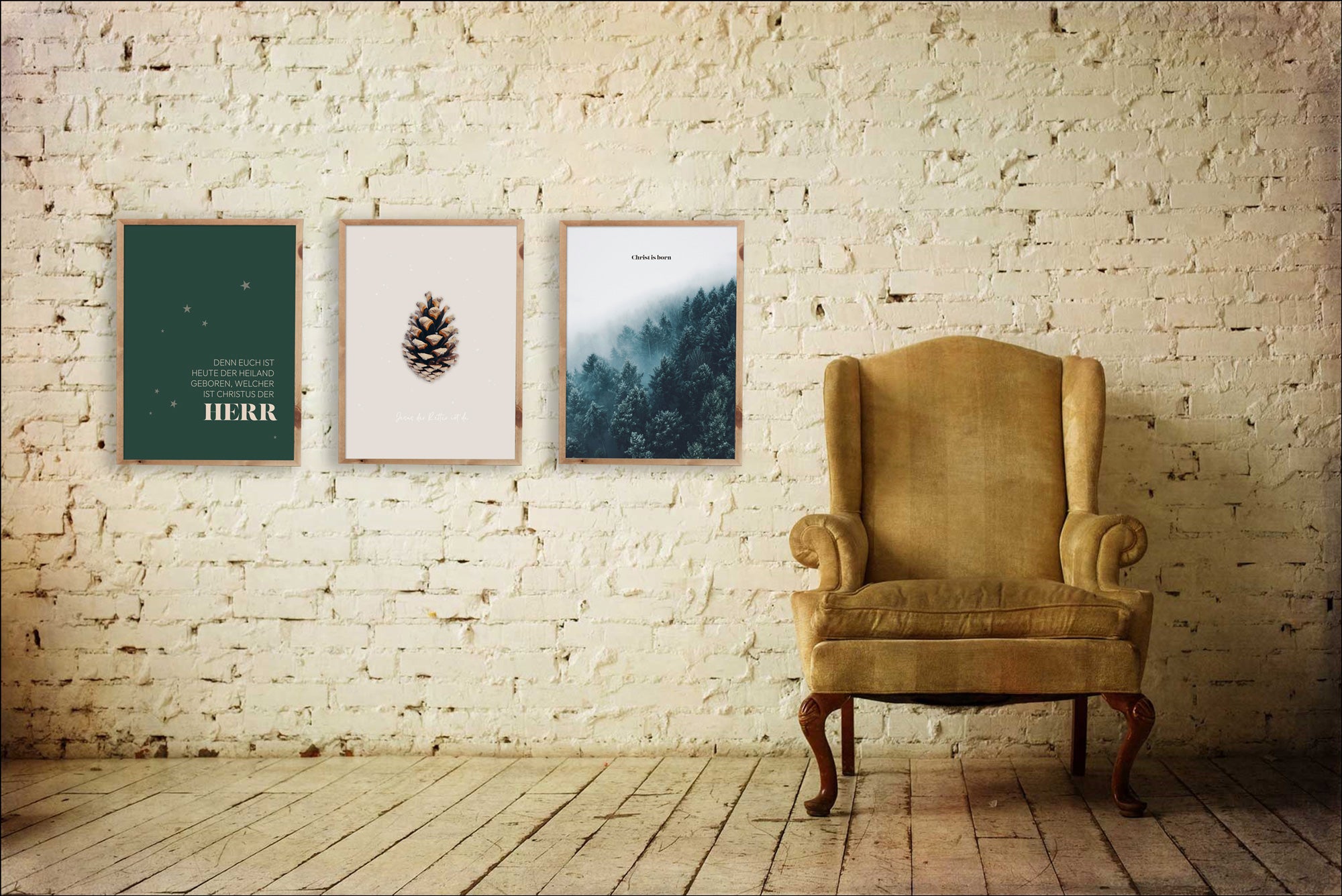 Poster Weihnachten "Christ is born"