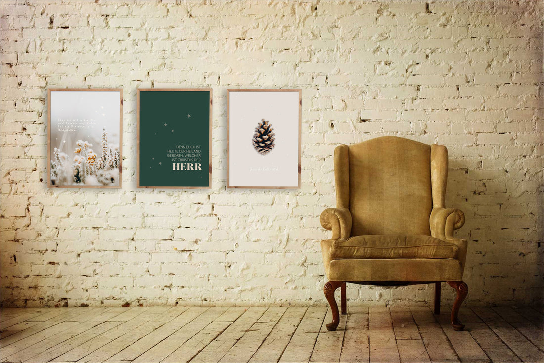 Poster Weihnachten "Denn euch ist heute der Heiland geboren"