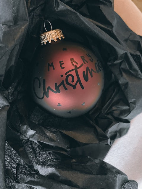 personalisierte Weihnachtskugel, Weihnachtskugel mit Text, Weihnachtsgeschenk