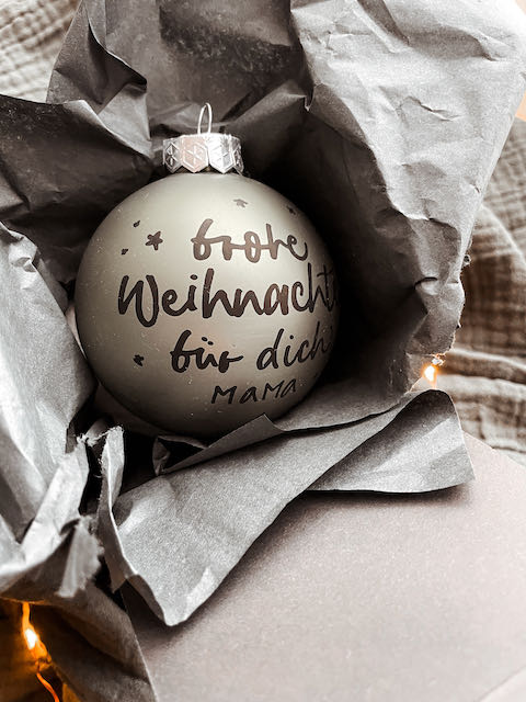 personalisierte Weihnachtskugel, Weihnachtskugel mit Text, Weihnachtsgeschenk