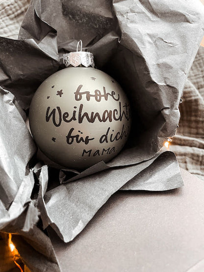 personalisierte Weihnachtskugel, Weihnachtskugel mit Text, Weihnachtsgeschenk