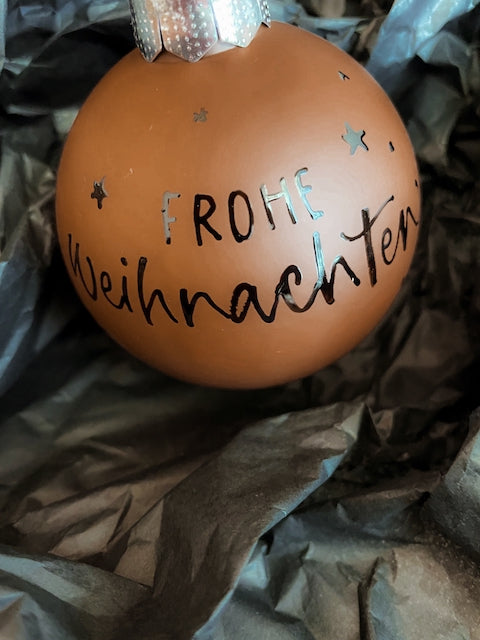 personalisierte Weihnachtskugel, Weihnachtskugel mit Text, Weihnachtsgeschenk