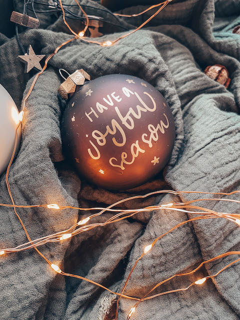 personalisierte Weihnachtskugel, Weihnachtskugel mit Text, Weihnachtsgeschenk