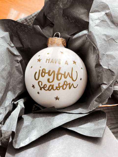 personalisierte Weihnachtskugel, Weihnachtskugel mit Text, Weihnachtsgeschenk