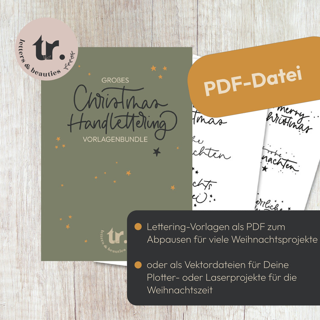 xmas Letteringvorlagen Bundle