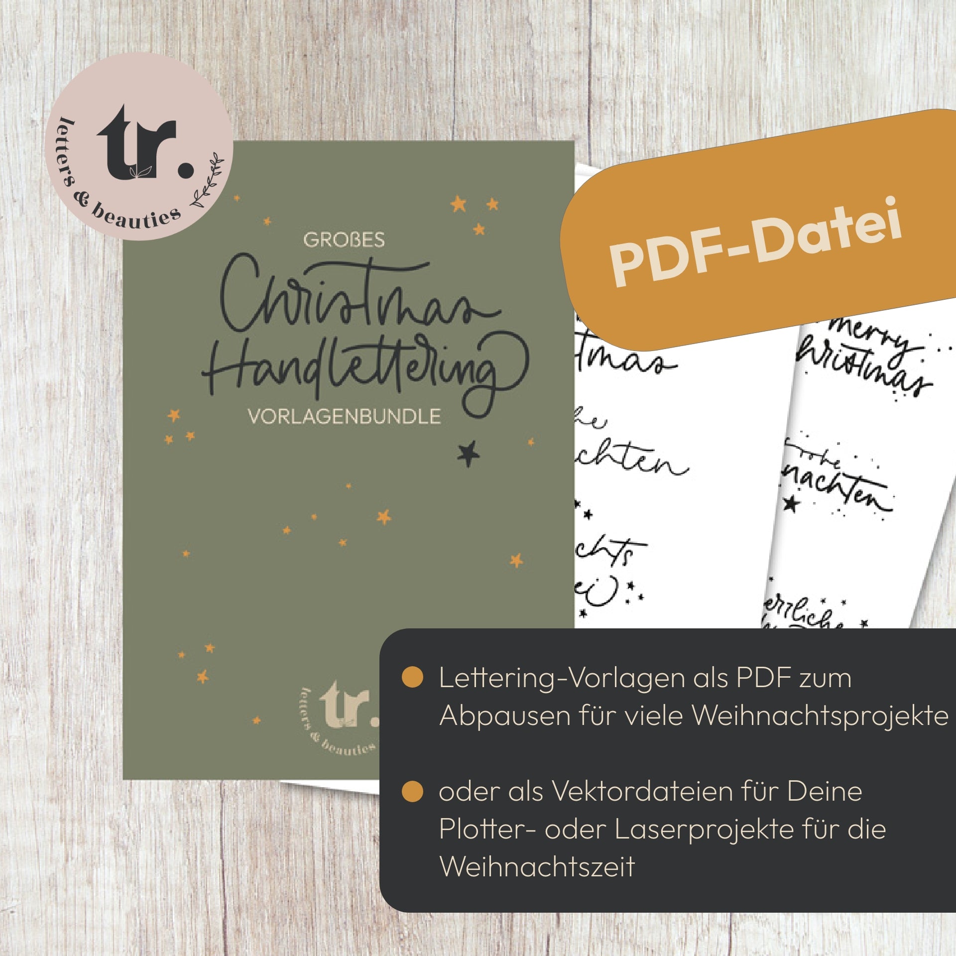 xmas Letteringvorlagen Bundle