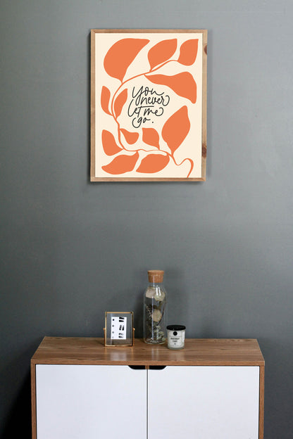 Poster für Christen, christlicher shop, christliche Geschenke, lettersandbeauties,  christliche Poster, Ermutigung, you never let me go